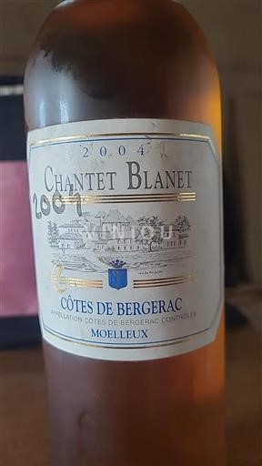Sudoeste Côtes de Bergerac Chantet Blanet 2004