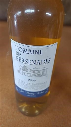 South West Côtes de Gascogne Domaine Des Persenades 2014