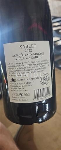 Rhônetal Nicht spezifiziert Domaine Cabasse Villages Sablet 2022