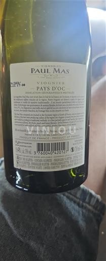 Languedoc in Roussillon Pays d'Oc Vignobles Paul Mas Viognier 2023