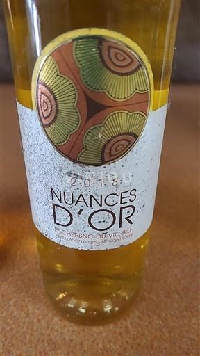 Lounais-Ranska Pacherenc-du-vic-bilh Nuances Or 2018