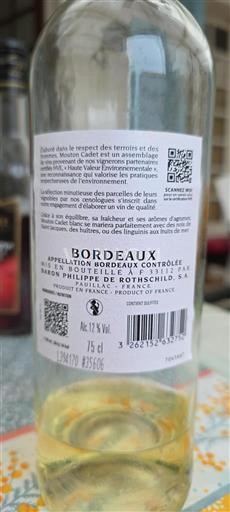 Bordeaux Baron Philippe de Rothschild Mouton Cadet Neročník