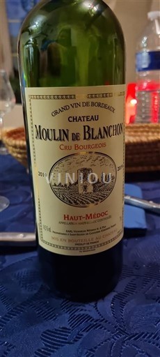 Bordeaux Haut-Médoc Cru Bourgeois Château Moulin de Blanchon 2019