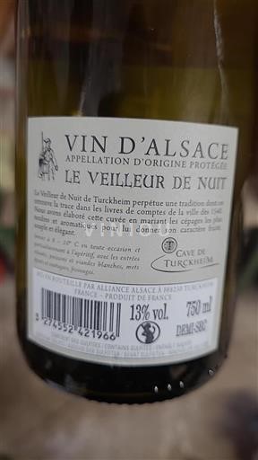 Alsace Ospecificerad Grand Cru Cave de Turckheim Le Veilleur de Nuit 2024