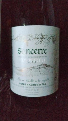 Thung lũng sông Loire Sancerre. Denis Vacher et Fils 2010