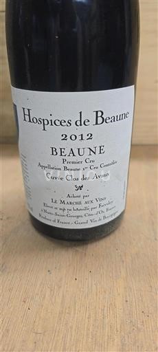 Burgund Beaune Premier Cru Hospices de Beaune Clos des Avaux 2012