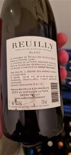 Thung lũng sông Loire Reuilly Château La Ferté 2022