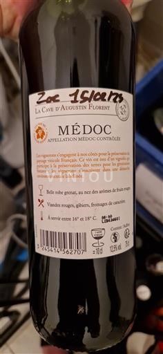 Bordeaux Médoc La Cave Augustin Florent 2021