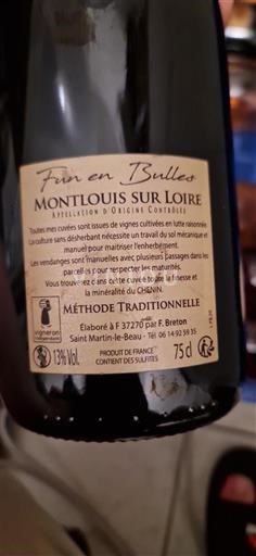 Loire Valley Montlouis-sur-Loire Fun en Bulles Non-Vintage