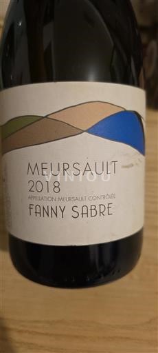 Burgundi Meursault Fanny Sabre 2018