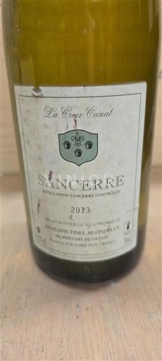Vallée de la Loire Sancerre Domaine Tinel-Blondelet La Croix Canat 2013