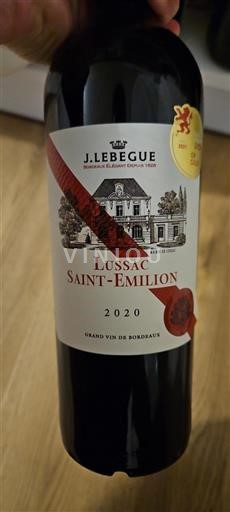 Bordeaux Lussac-saint-émilion J. Lebègue 2020