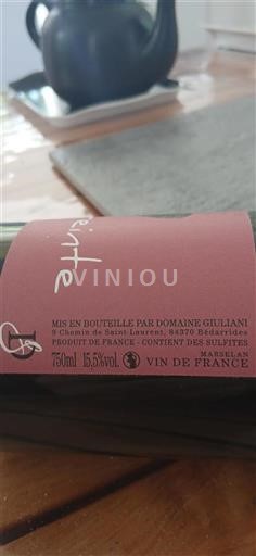 Vin Rouge sec Domaine Giuliani Non millésimé France Vallée du Rhône AOC