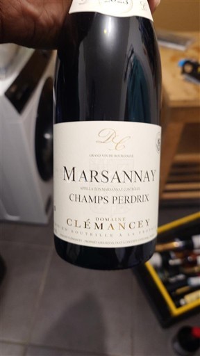 Burgundy Marsannay Domaine Clémancey Champs Perdrix 2023