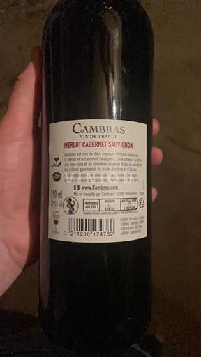 Languedoque Não especificado Cambras Merlot Cabernet Sauvignon Não Sazonado