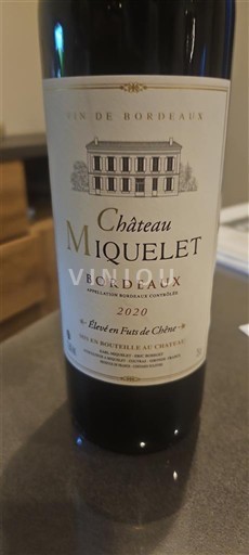 Bordeaux Château Miquelet 2020