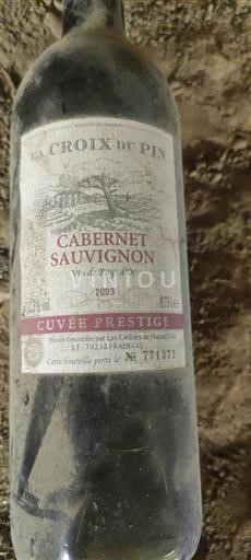 Languedoc et Roussillon Pays d'oc La Croix du Pin Prestige 2003