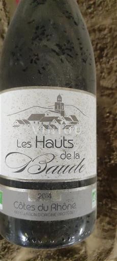 Rhônedalen Côtes du Rhône Les Hauts de la Baude 2014