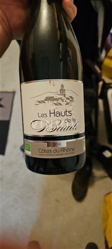 Rhônen laakso Côtes-du-rhône Les Hauts de la Baude 2014