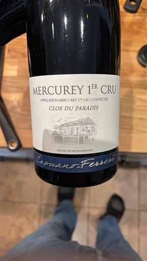 Bourgogne Mercurey Premier Cru Capuano-Ferreri Clos du Paradis 2018
