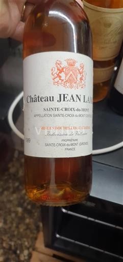 Bordeaux Sainte-Croix-Du-Mont Château Jean Lare 1989