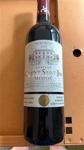 Bordeaux Médoc Cru Bourgeois Clément Saint-Jean 2015