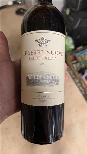 Toscane Bolgheri Ornellaia Le Serre Nuove 2022