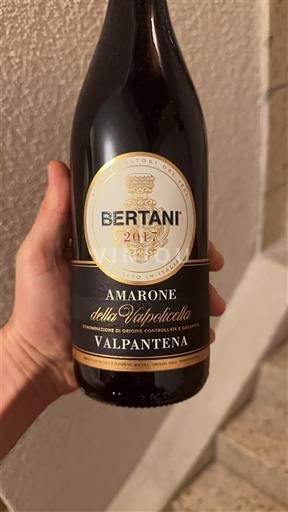 Vénétie Amarone della Valpolicella Bertani Valpantena 2017