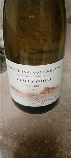 Bourgondië Pouilly-fuissé Domaine Sangouard-Guyot Terroirs 2021