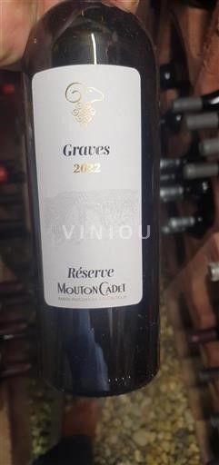 Bordeaux Graves Baron Philippe de Rothschild Réserve Mouton Cadet 2022