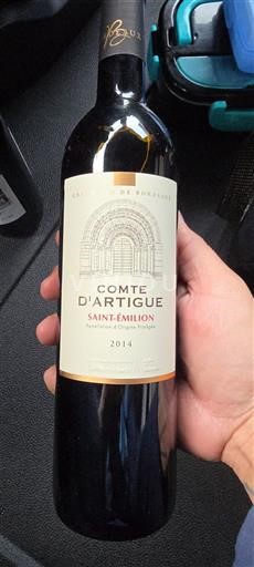Bordeaux Saint-Émilion Comte Artigue 2014