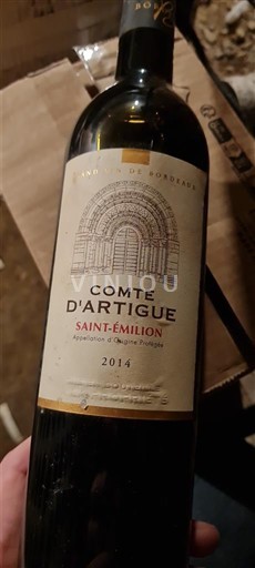 Bordeaux Saint-Émilion Comte Artigue 2014