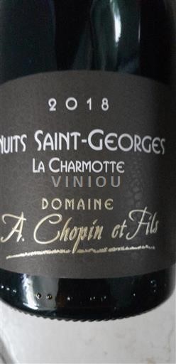 Burgundsko Nuits-saint-georges Domaine A. Chopin et Fils La Charmotte 2018