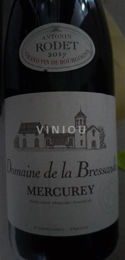 Borgoña Mercurey Domaine La Bressande 2017