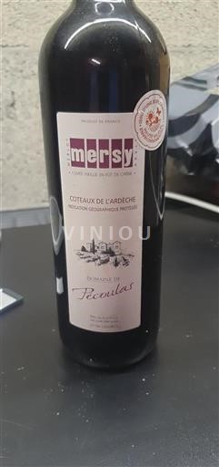 Alpen und Rhônetal Coteaux der Ardèche Domaine Péculias Mersy Ohne Jahrgang