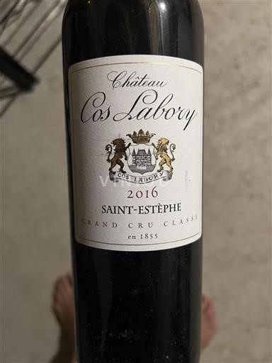 Bordeaux Saint-Estèphe Grand Cru Classé Cos Labory 2016