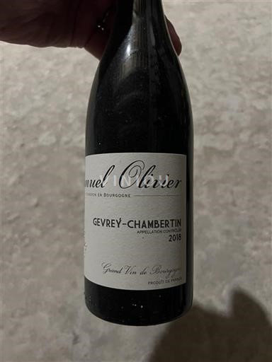 Bourgogne Gevrey-chambertin Manuel Olivier 2018