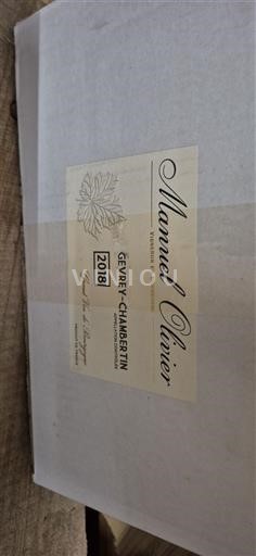 Borgogna Gevrey-Chambertin Manuel Olivier 2018