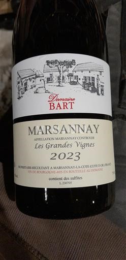 Burgundsko Marsannay Domaine Bart Les Grandes Vignes 2023