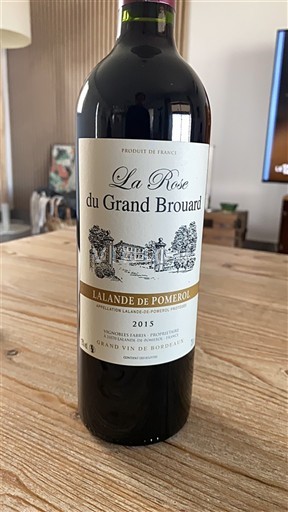 Burdeos Lalande-de-Pomerol La Rose du Grand Brouard 2015
