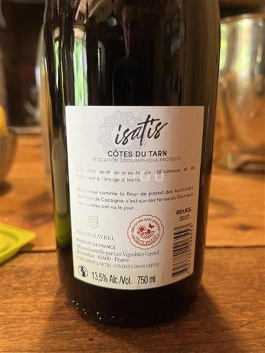 Zuidwest-Frankrijk Côtes du Tarn Alain Gayrel Isatis 2022
