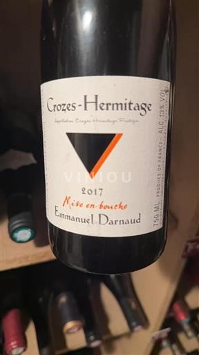 Rhônetal Crozes-Hermitage Emmanuel Darnaud Mise en bouche 2017