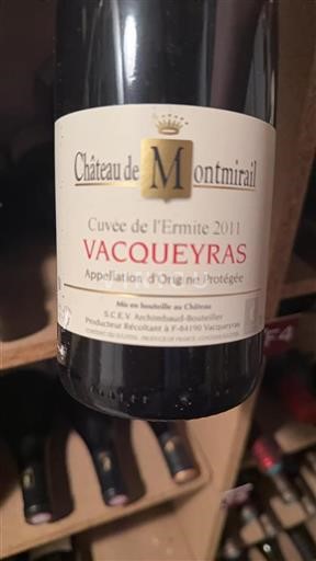 Valle del Ródano Vacqueyras Château Montmirail de l'Ermite 2011