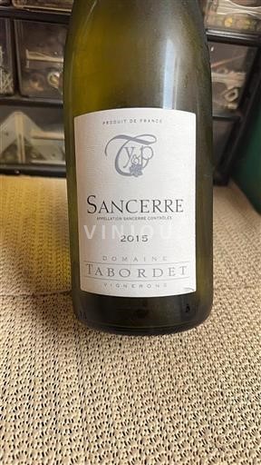 Loiretal Sancerre Domaine Tabordet 2015