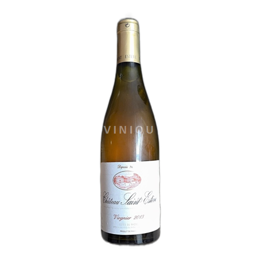 Vin Blanc sec Château Saint Estève 2013 France Vallée du Rhône Côtes-du-rhône AOC
