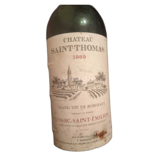 Bordeaux Lussac-Saint-Émilion Saint thomas 1989