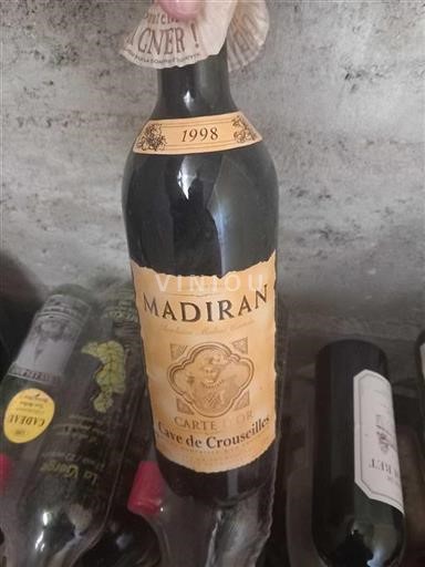 Sud-Ovest Madiran Cave de Crouseilles Carte d'Or 1998