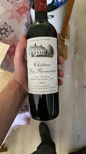 Burdeos Côtes-de-bourg Château Rioucreux 2018