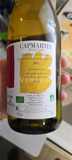 Sudoeste Côtes de Gascogne Capmartin Sélection 2022