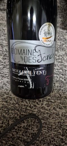Beaujolais Moulin-à-vent Domaine Des Fonds Sin añada